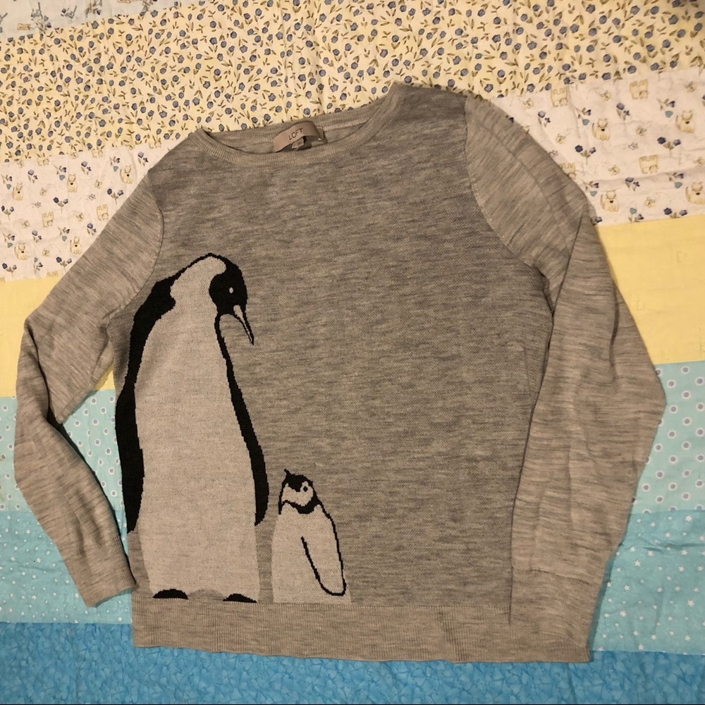 Loft Penguin sweater, L